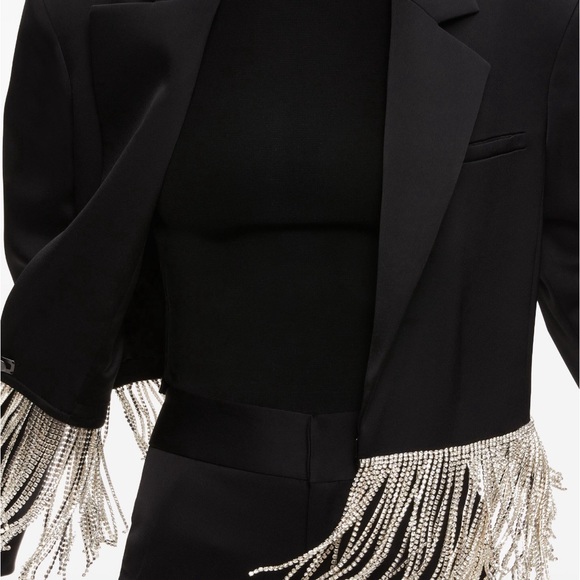 Gorgeous Alice and Olivia rhinestone trimmed short jacket.  Fabulous! - Picture 13 of 15